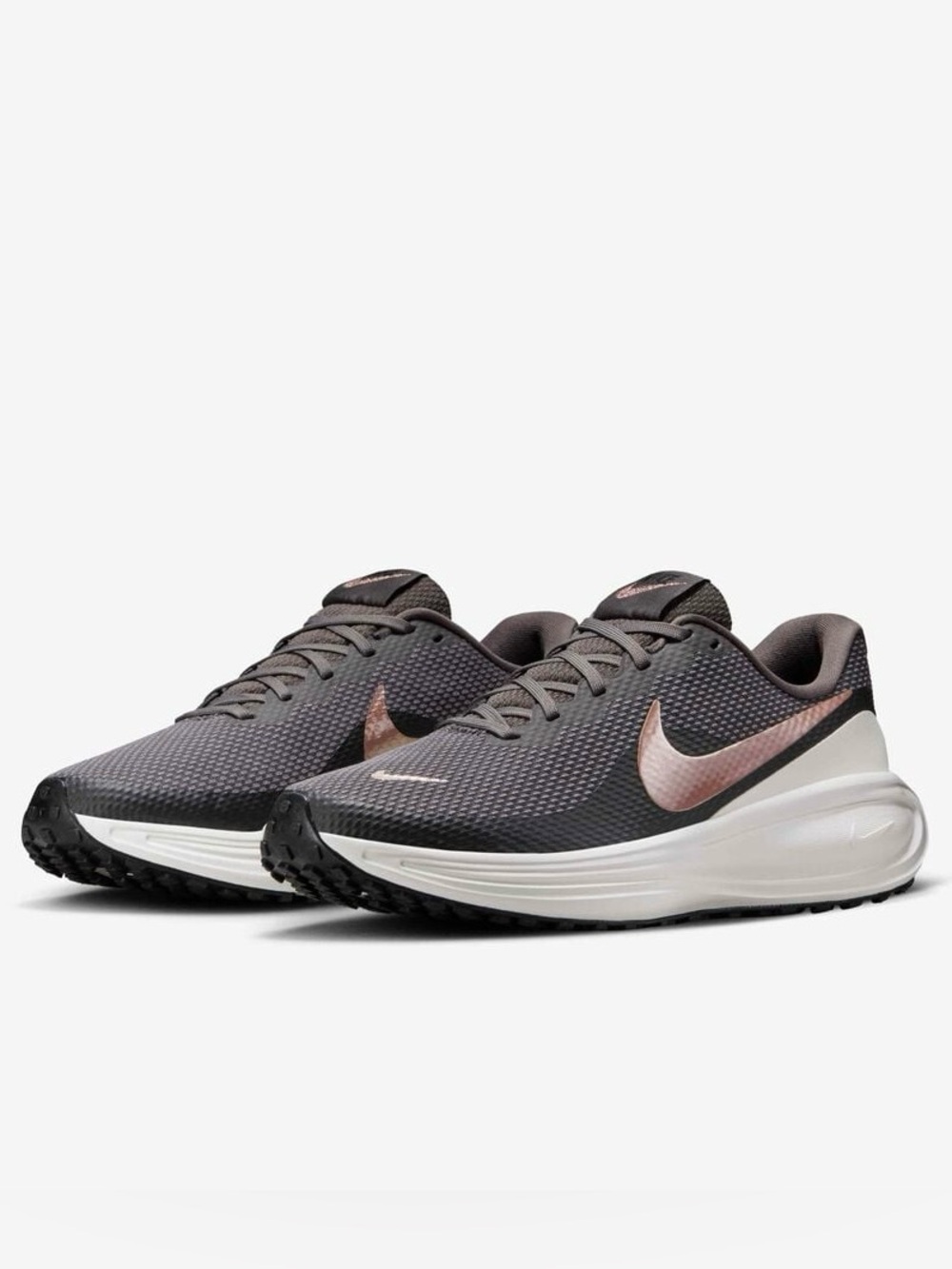 Nike Women's Revolution 8 Running Sneakers Foam Cushion Size 7 Black/Grey/Bronze